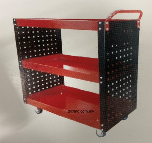 3 TRAY PEGBOARD CART WITH CASTOR GB-2305-N